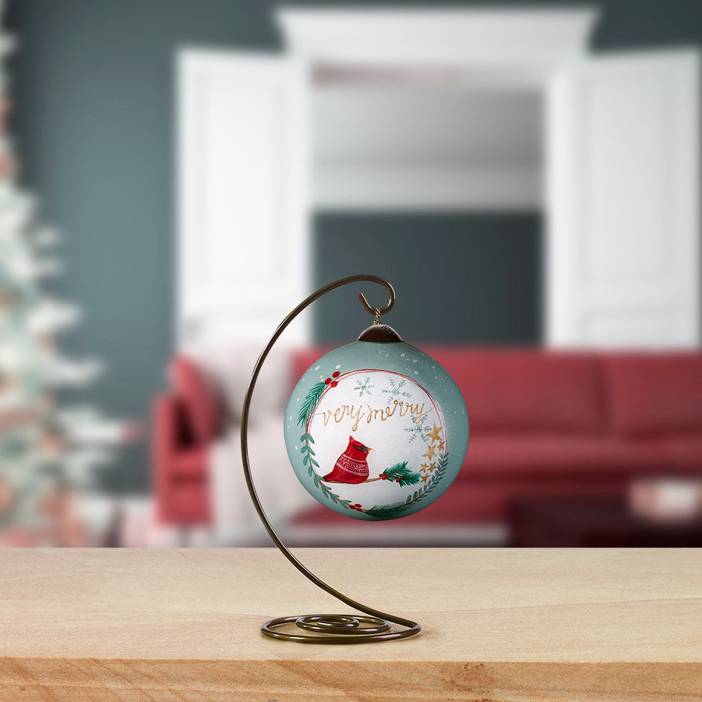 Very Merry Cardinal Ornament - Image