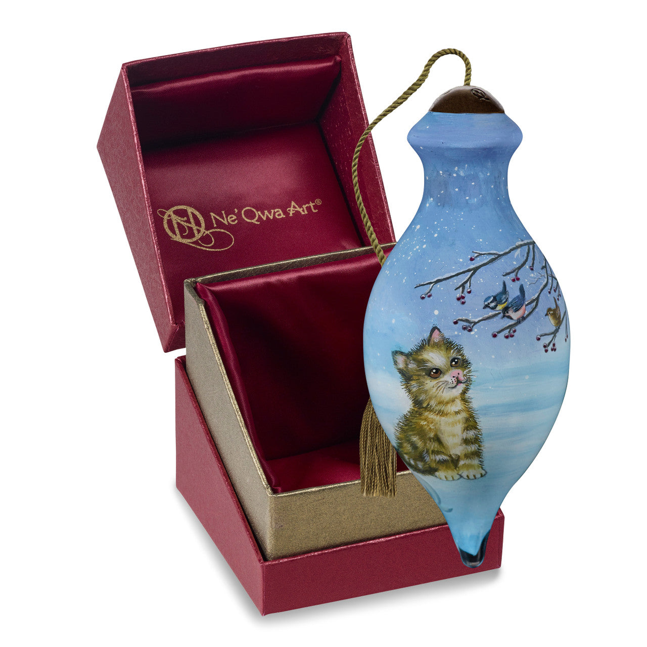 We Wish You A Meow-y Christmas Ornament - Image