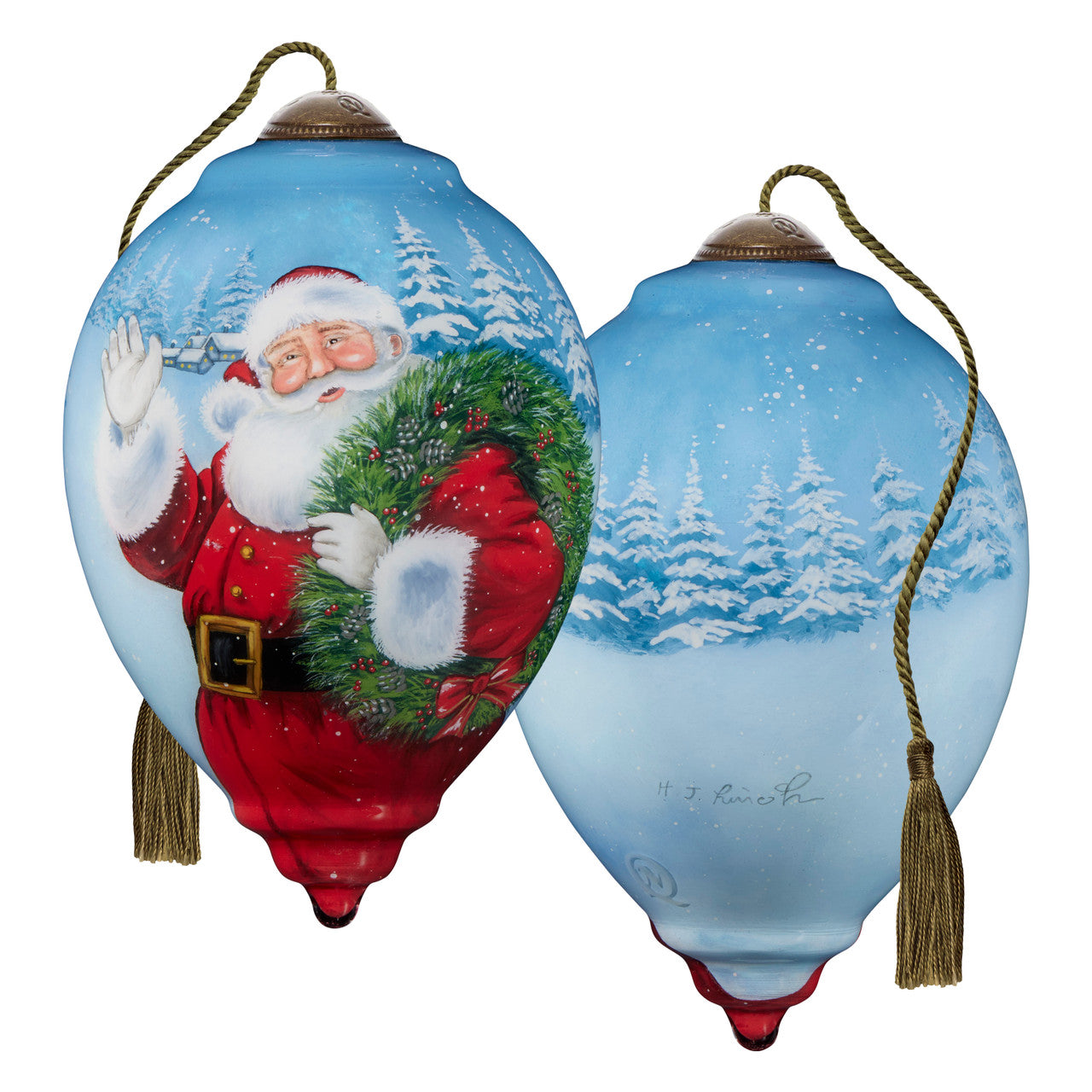 Ne'Qwa Art 7241106 Holiday Greetings Hazel Lincoln Hand-Painted