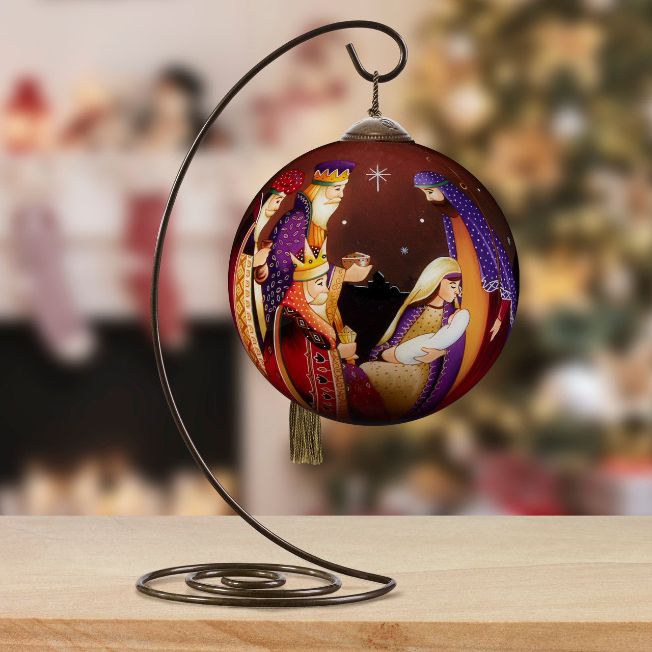 アート・デザイン・音楽 TWENTIETH-CENTURY ORNAMENT Ne'Qwa Art 7241120 Christ The Savior Is Born Tricia Harrison Hand