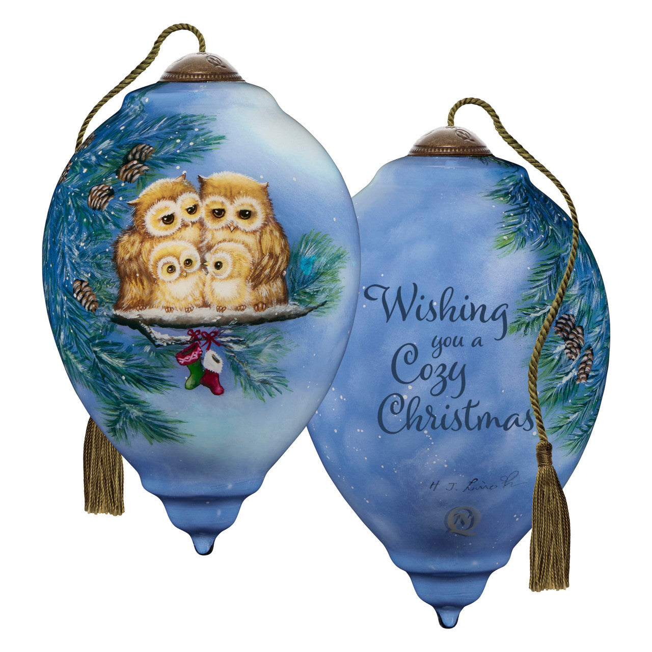 Cozy Family Christmas Ornament - Image