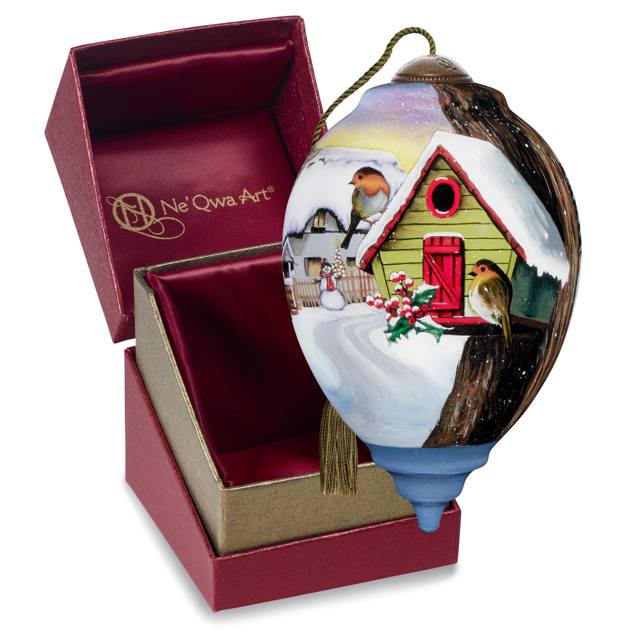 Home For The Holidays Christmas Birds Ornament - Image