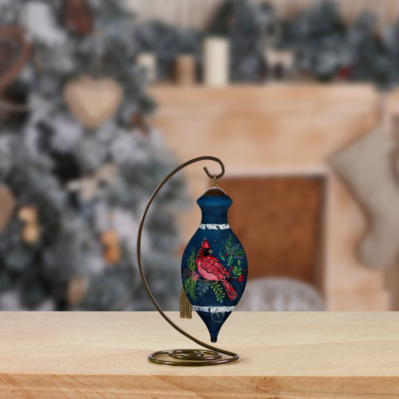 Birch Cardinal Ornament - Image