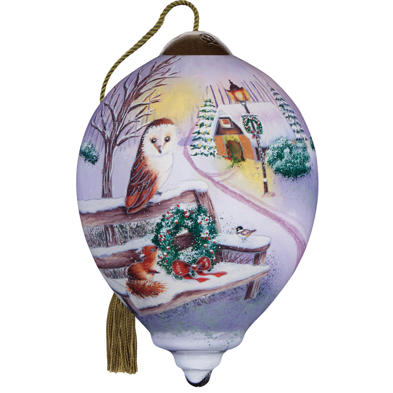 Friendship Glows In Winter Snows Ornament - Image