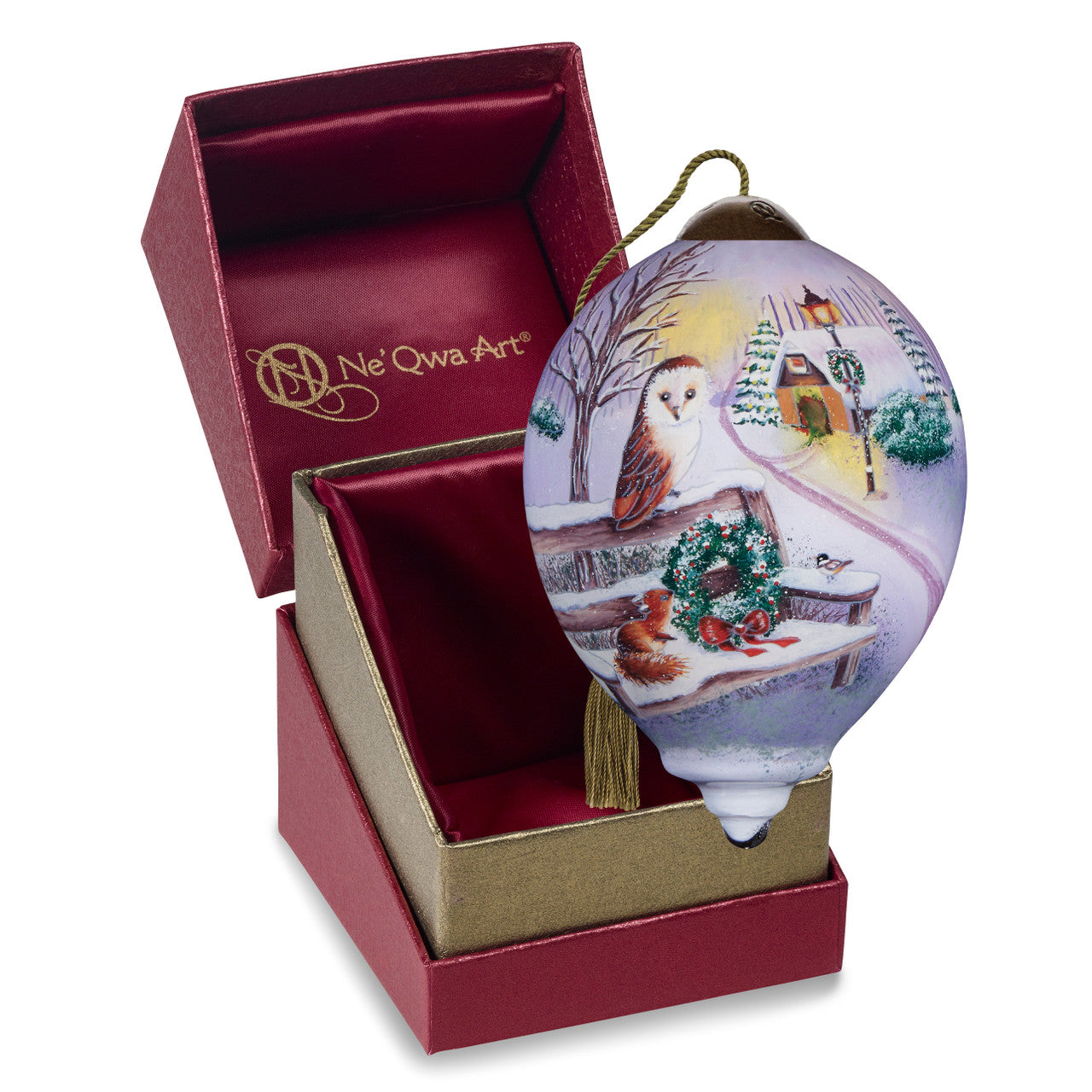 Friendship Glows In Winter Snows Ornament - Image