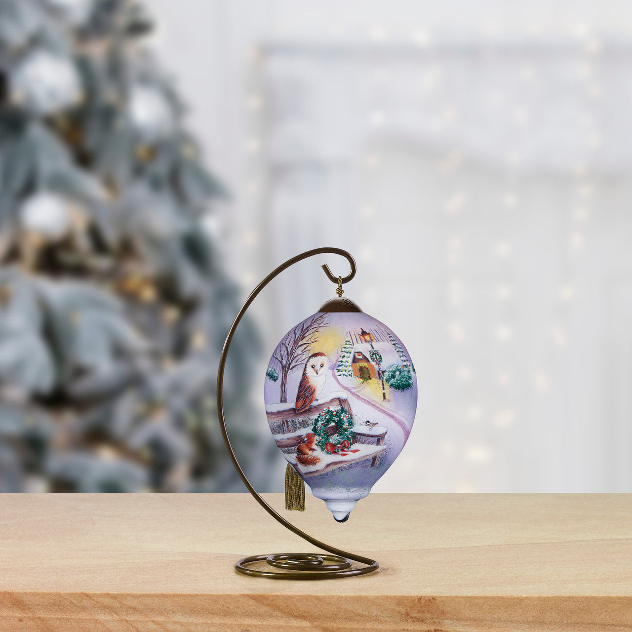 Friendship Glows In Winter Snows Ornament - Image