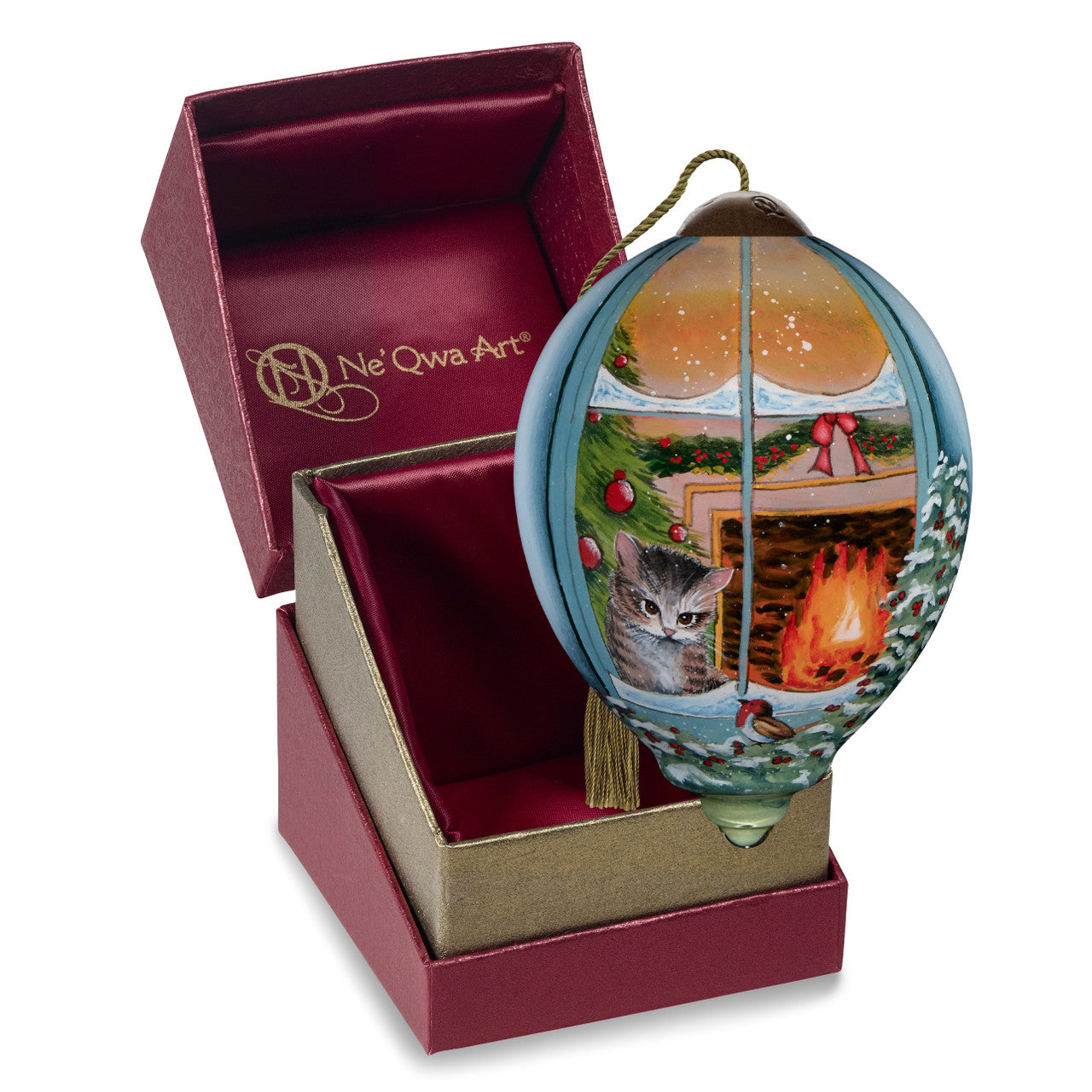 A Christmas Visitor Ornament - Image