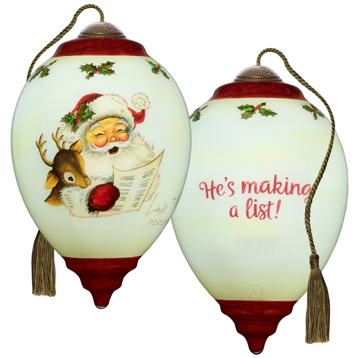 He's Making A List Ornament