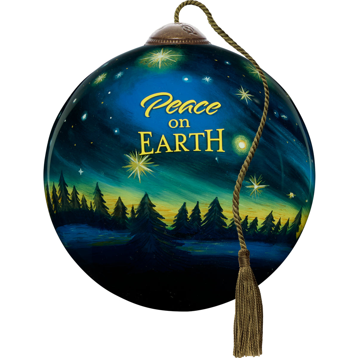 Peace On Earth Starry Night Ornament
