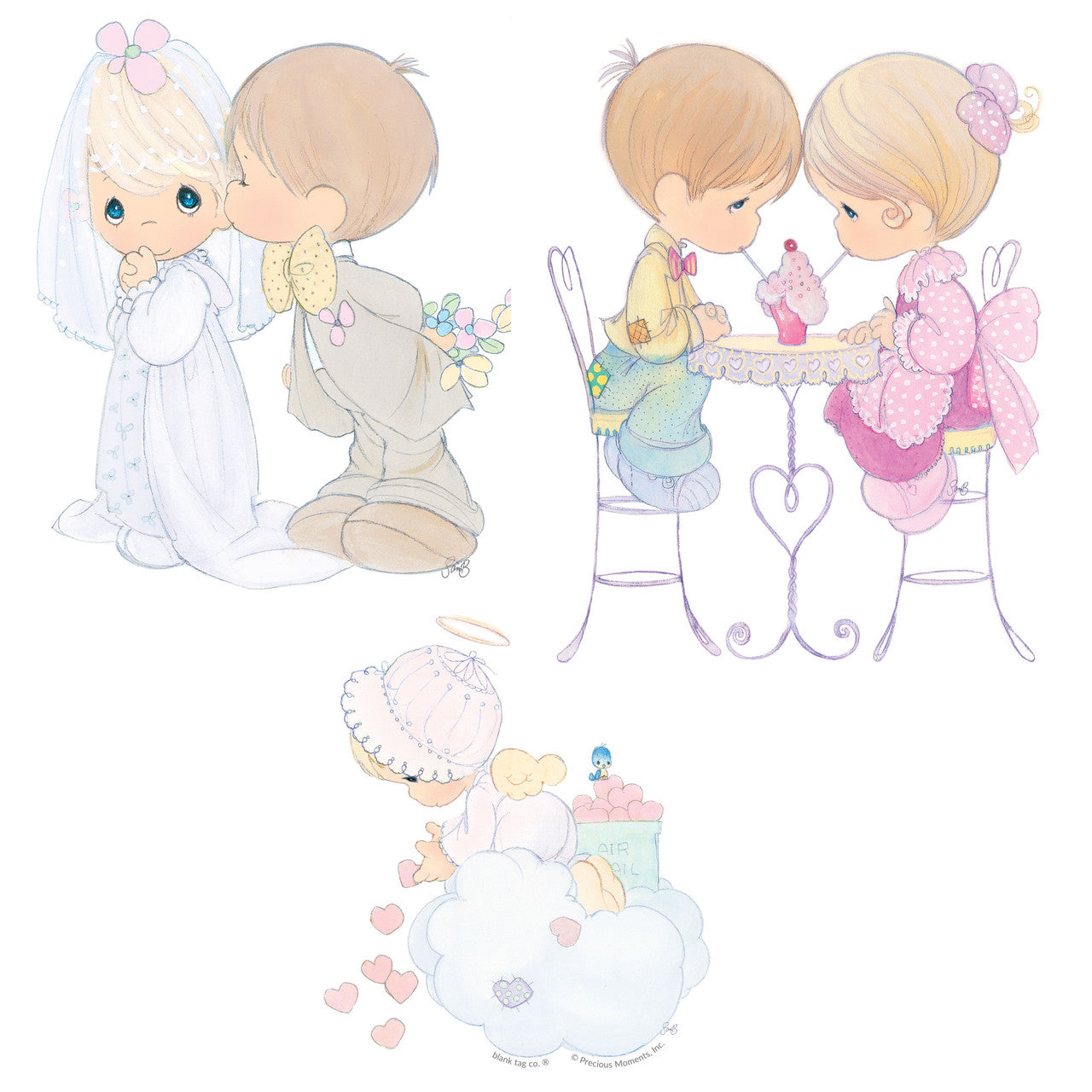 Sweet Moments of Love Direct Exclusive 3-Pack Waterproof Sticker Set - Image