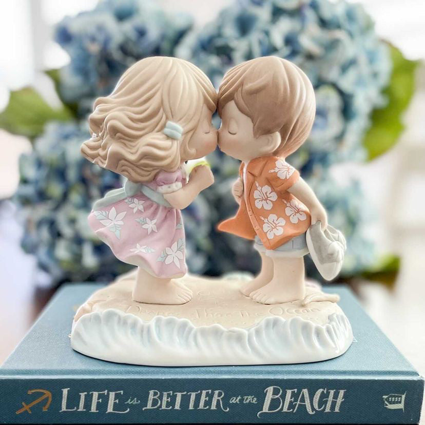 Our Love Is Deeper Than The Ocean, Bisque Porcelain Figurine - Image