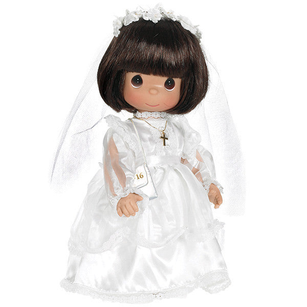 Communion Doll, Vinyl Doll, Brunette - Image