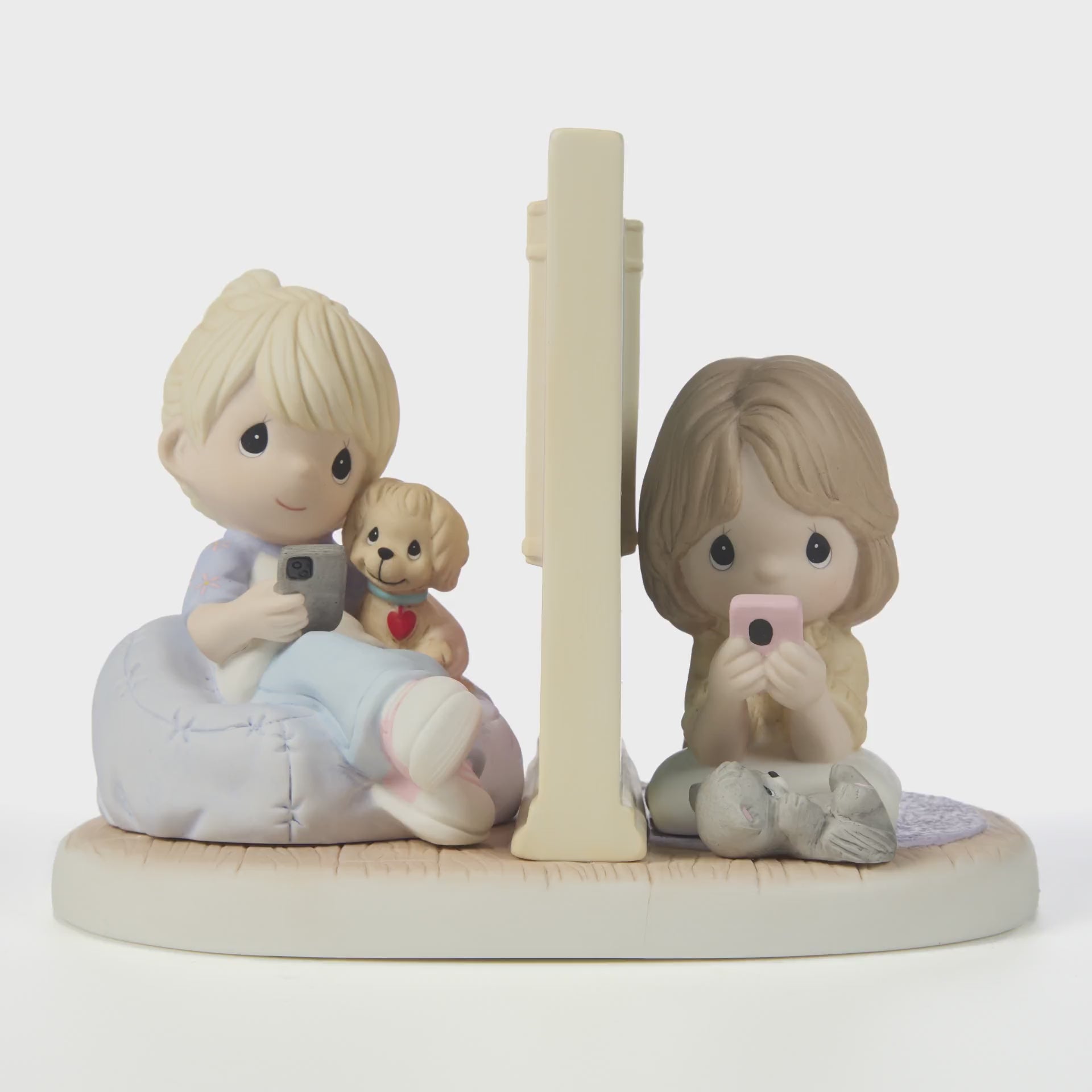 precious moments 置物　4個 Precious Moments 221021 I'll Always Carve Out Time For You Bisque