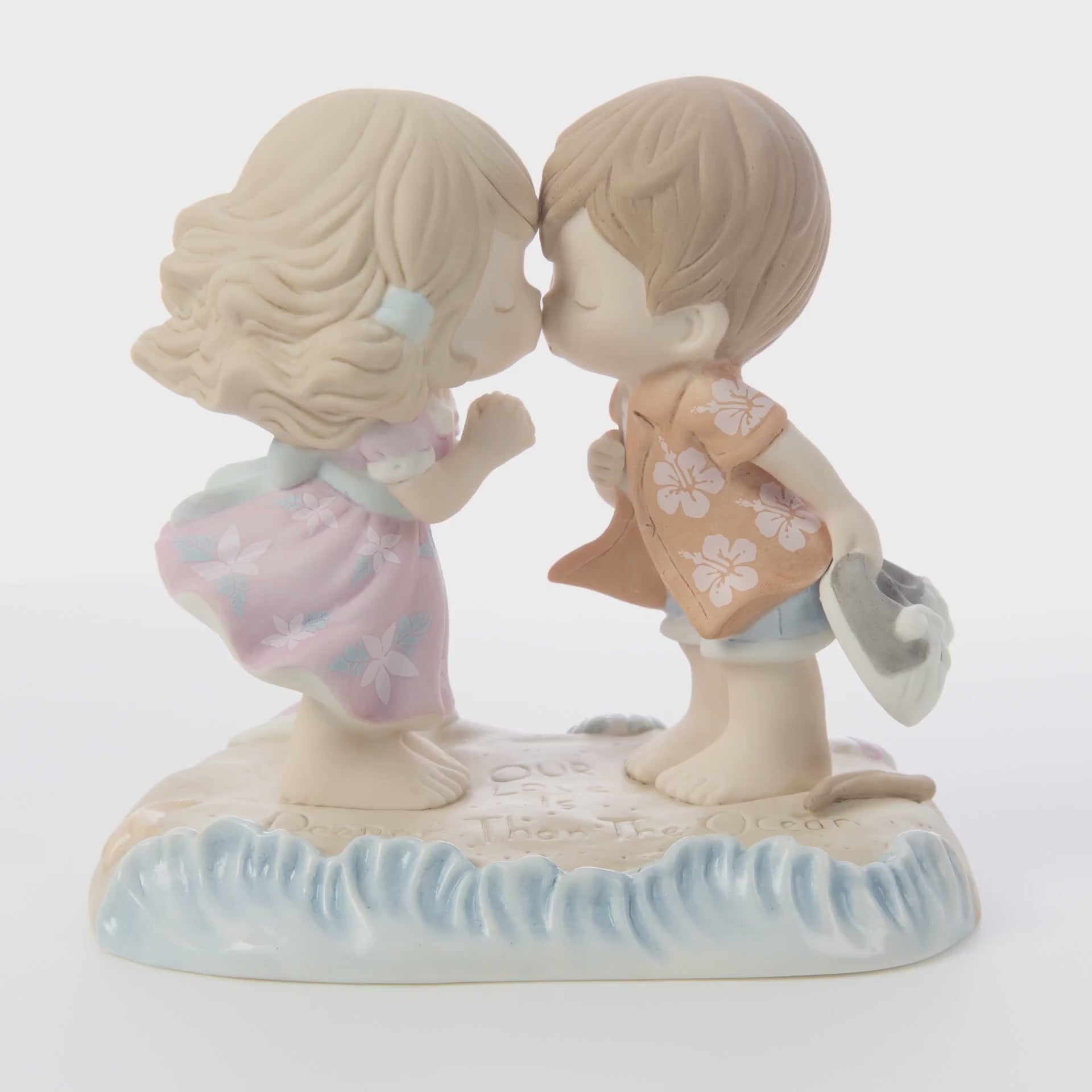 Our Love Is Deeper Than The Ocean”, Bisque Porcelain Figurine, #183001