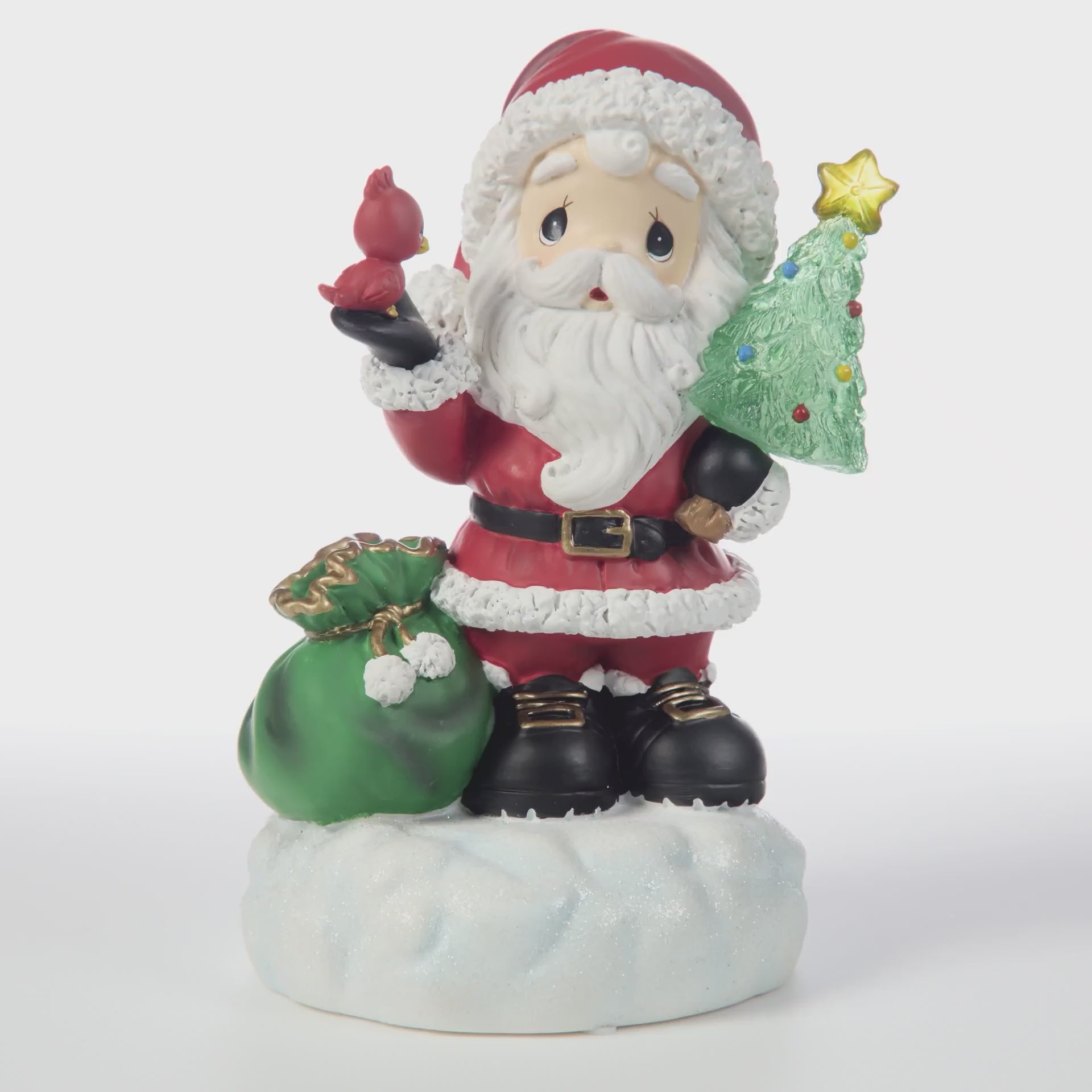 Precious Moments 251401 Here Comes Santa Claus Resin Musical
