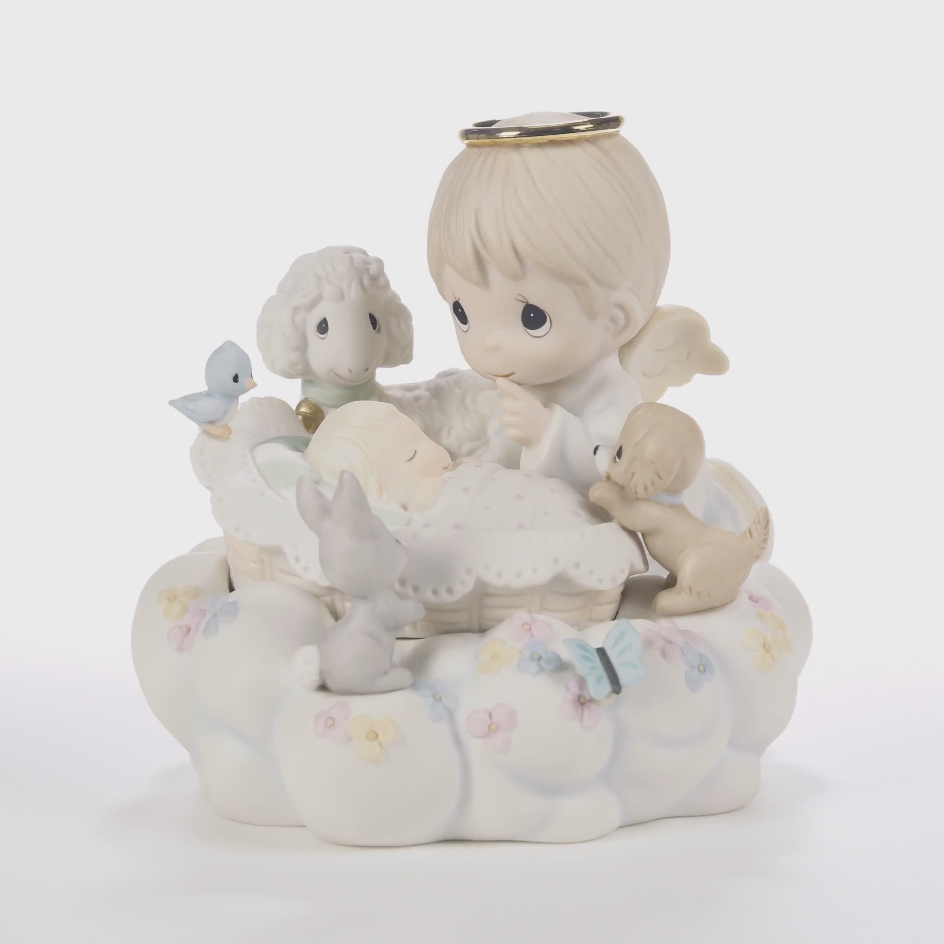 Precious Moments 242017 Our Precious Baby Bisque Porcelain Figurine