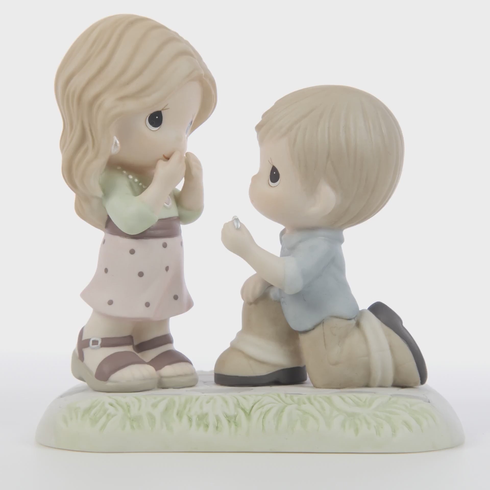 Precious Moments 222007 Will You Be Mine? Bisque Porcelain Figurine