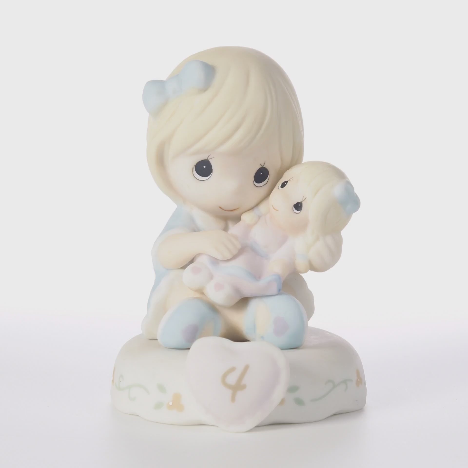Birthday Gifts, “Growing In Grace, Age 4”, Bisque Porcelain