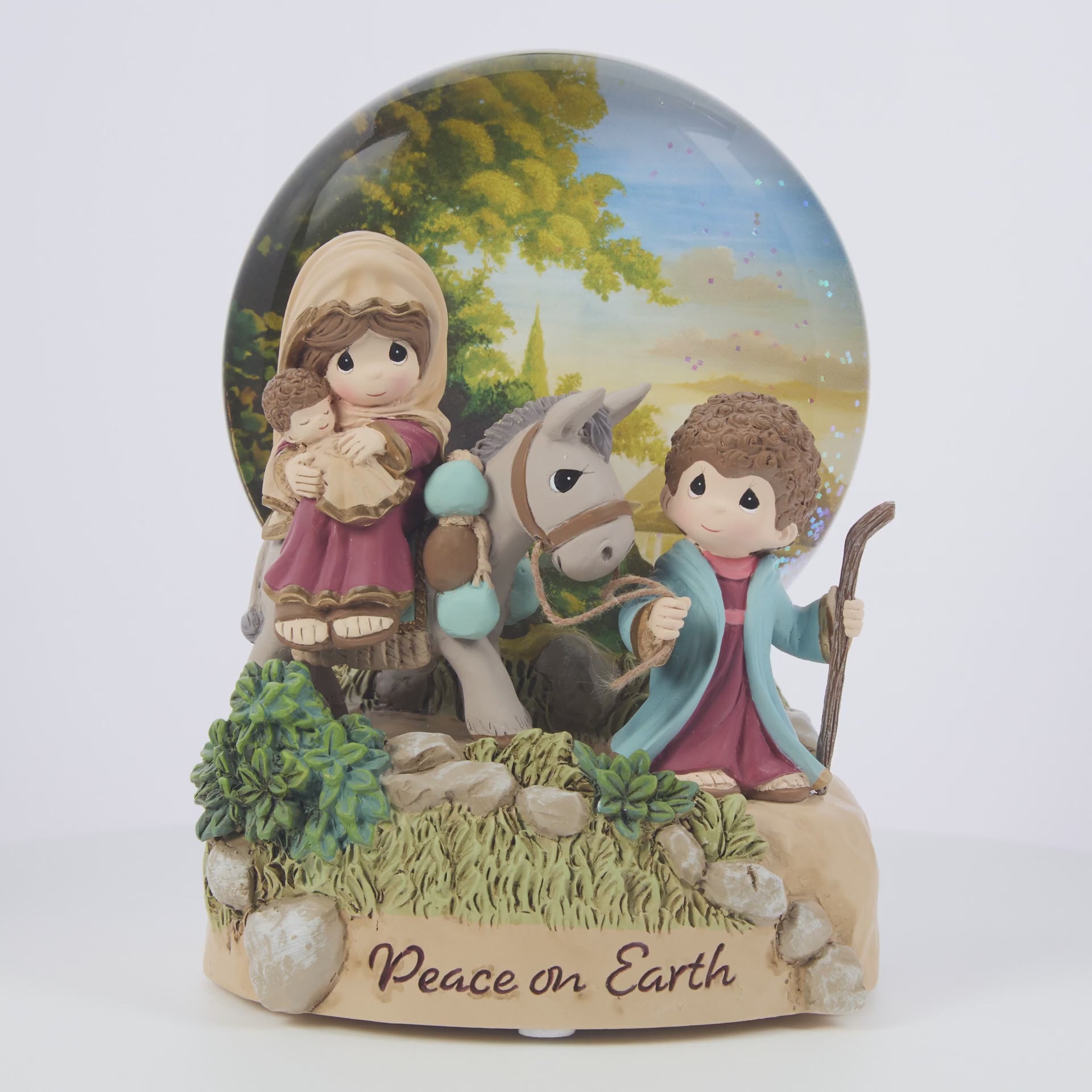 Precious Moments 251444 Peace On Earth Resin Musical