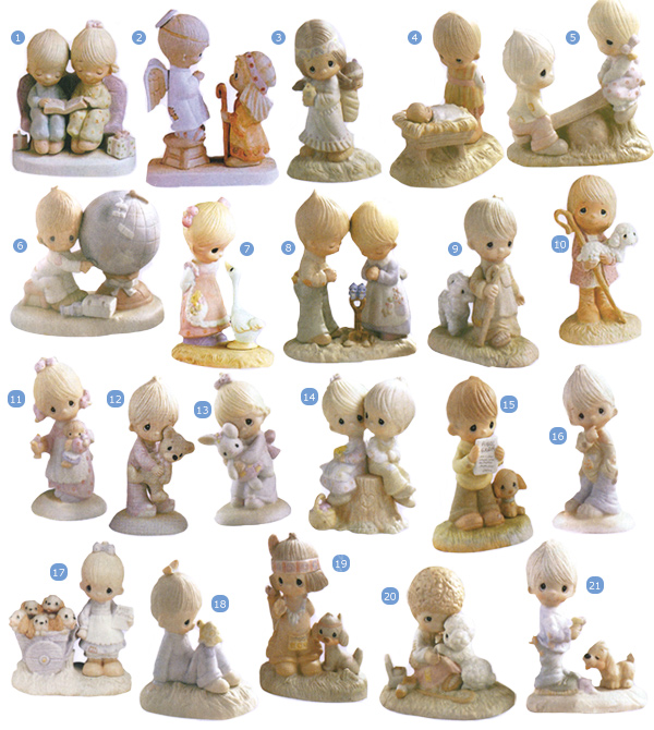 Original 21 Precious Moments Figurines 